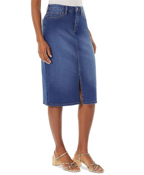 david jones denim skirt.